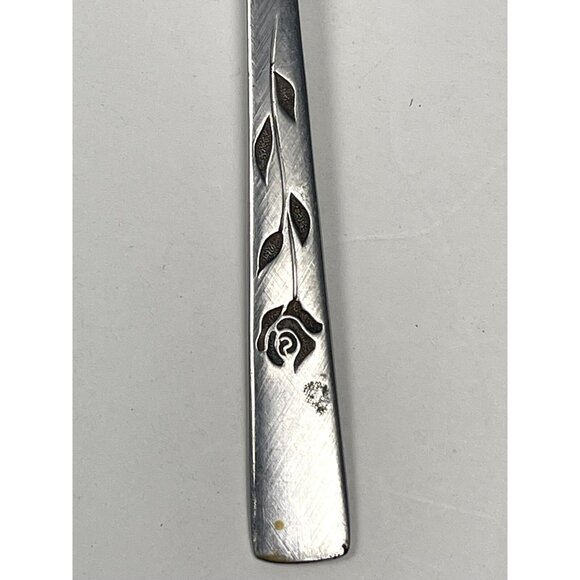 1974 Oxford Hall Florentine Hall Stainless 8.5" Solid Smooth Casserole Spoon - Picture 2 of 5